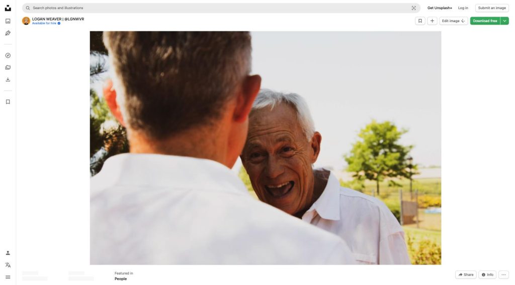 conversation elderly man
