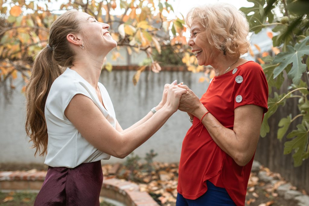 not being remembered mother daughter holding hands