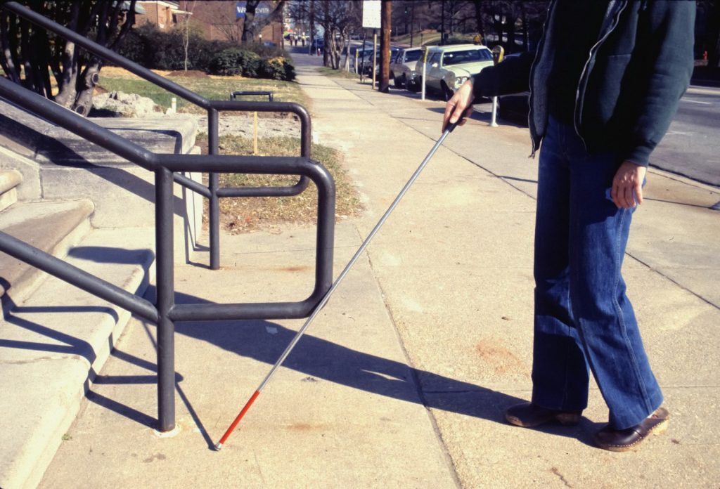 Grab bars and good lighting for preventing falls at home with dementia